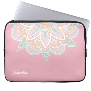 Housse Pour Ordinateur Portable Joli Coque d'ordinateur portable Pastel Mandala