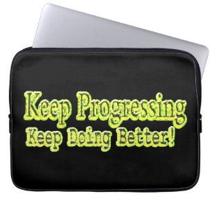 Housse Pour Ordinateur Portable Joli Design Sur "Continuez À Progresser". Acheter