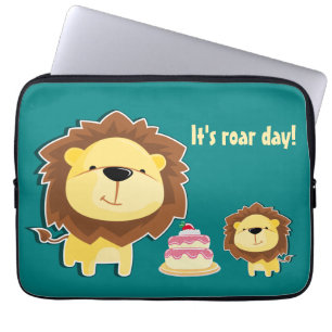 Housse Pour Ordinateur Portable Joli Lion Et Baby Cub Anniversaire de enfant