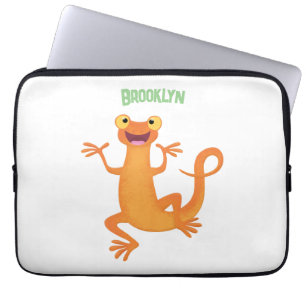 Housse Pour Ordinateur Portable Joli triton orangé joyeux
