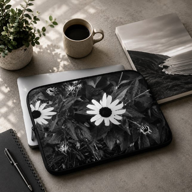 Housse Pour Ordinateur Portable Jolie Fleur Blanche (Créateur téléchargé)