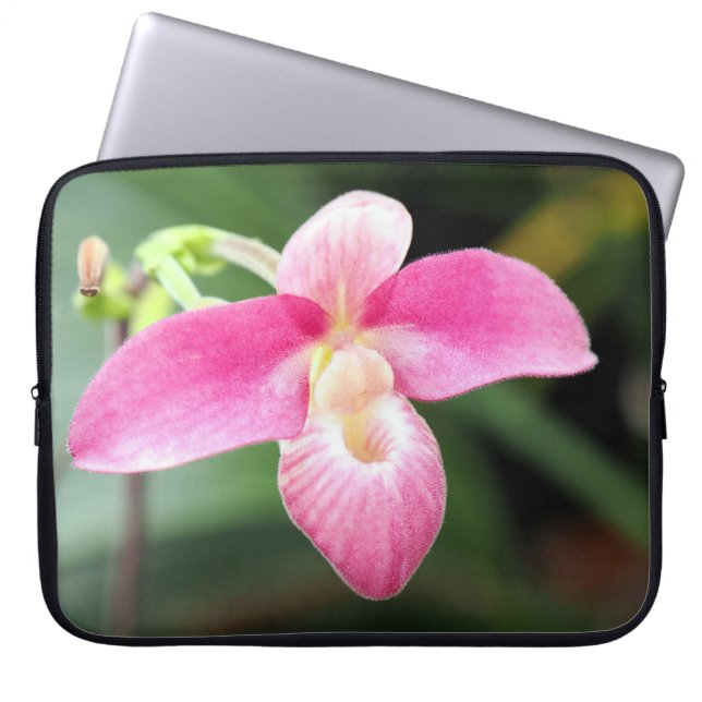 Housse Pour Ordinateur Portable Jolie Orchidée rose (Devant)