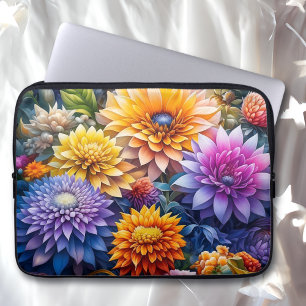 Housse Pour Ordinateur Portable Jolies fleurs aquarelles Art Ai