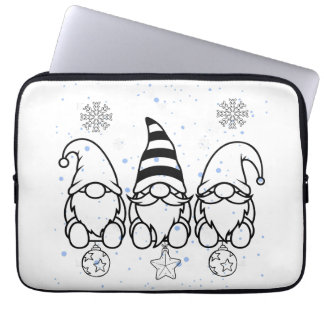 Housse Pour Ordinateur Portable Jolis nains de Noël pour les fêtes de fin d'année.