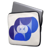 Housse Pour Ordinateur Portable Joseph Schillinger Key Blue. géométrique Abstraite (devant gauche)