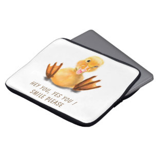 Housse Pour Ordinateur Portable Jouer Canard Jouer Portable Sleeve Smile Cartoon