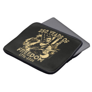 Housse Pour Ordinateur Portable Jouer de la guitare 4 juillet 250e anniversaire