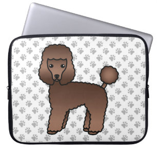 Housse Pour Ordinateur Portable Jouet Brown Poodle joli Cartoon Chien