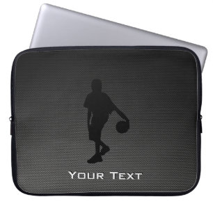 Housse Pour Ordinateur Portable Joueur de basket de regard de fibre de carbone