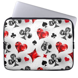 Housse Pour Ordinateur Portable Joueur de poker Joueur de cartes de jouer costumes