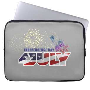 Housse Pour Ordinateur Portable Jour de l'indépendance   13 pouces