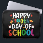 Housse Pour Ordinateur Portable Joyeux 100e jour de l'enseignant étudiant<br><div class="desc">Joyeux 100e jour de l'école 100 jours de l'école enseignant T-shirt étudiant</div>