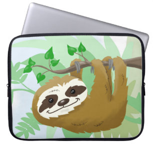 Housse Pour Ordinateur Portable Joyeux Arbre Sloth