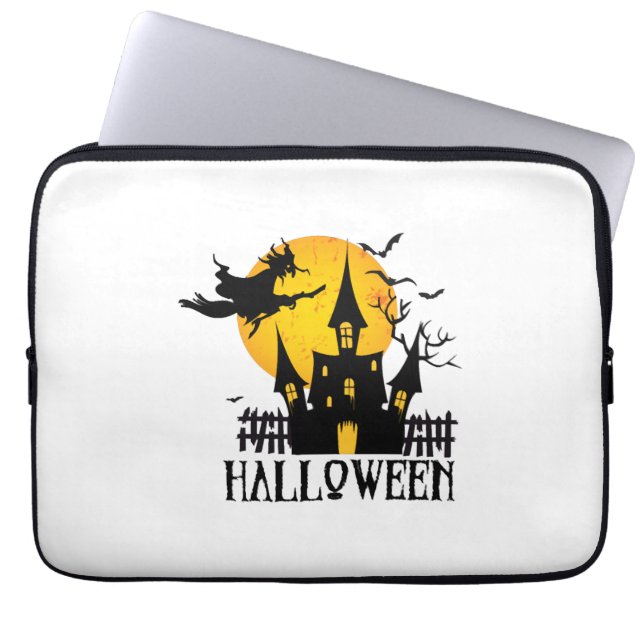 Housse Pour Ordinateur Portable Joyeux Halloween (Devant)