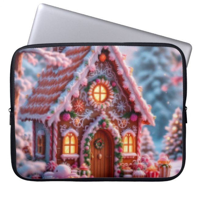 Housse Pour Ordinateur Portable Joyeux hiver avec Noël  (Devant)