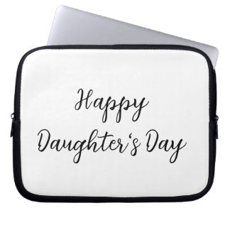 Housse Pour Ordinateur Portable Joyeux jour de filles si.ple minimum ajouter le no