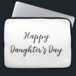 Housse Pour Ordinateur Portable Joyeux jour de filles si.ple minimum ajouter le no<br><div class="desc">Conception</div>