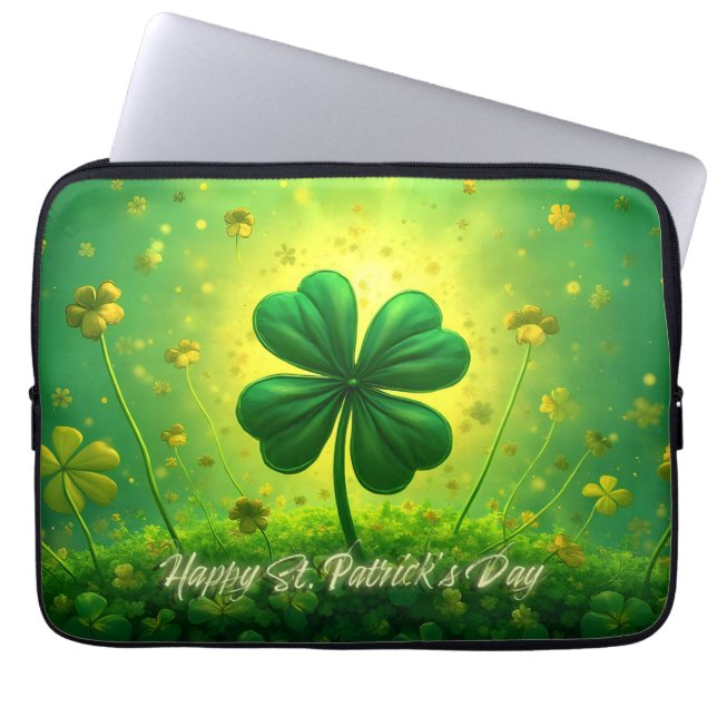 Housse Pour Ordinateur Portable Joyeux jour de la Saint-Patrick (Devant)