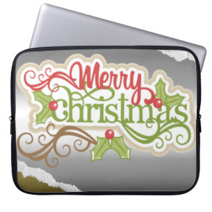 Housse Pour Ordinateur Portable Joyeux Noël