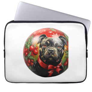 Housse Pour Ordinateur Portable Joyeux Noël Sussex Spaniel