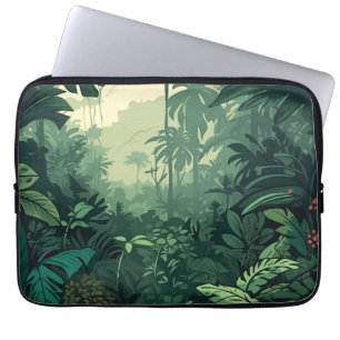 Housse Pour Ordinateur Portable jungle tropicale végétation exotique luxuriante pl