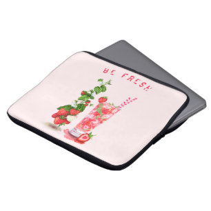 Housse Pour Ordinateur Portable Jus de fraises Cool Boire des fruits Manches d'ord