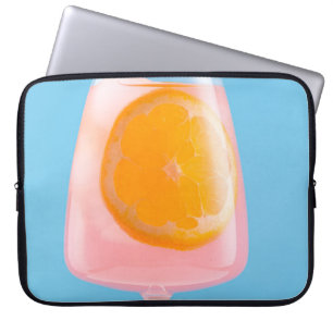 Housse Pour Ordinateur Portable Jus d'orange en verre transparent