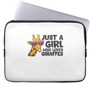 Housse Pour Ordinateur Portable Juste une fille qui aime les girafes _3