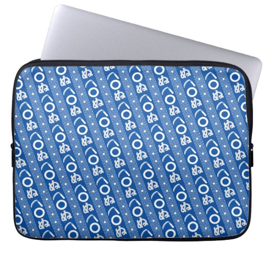 Housse Pour Ordinateur Portable Kamawanu Edo-Style Graphic Pattern (Devant)