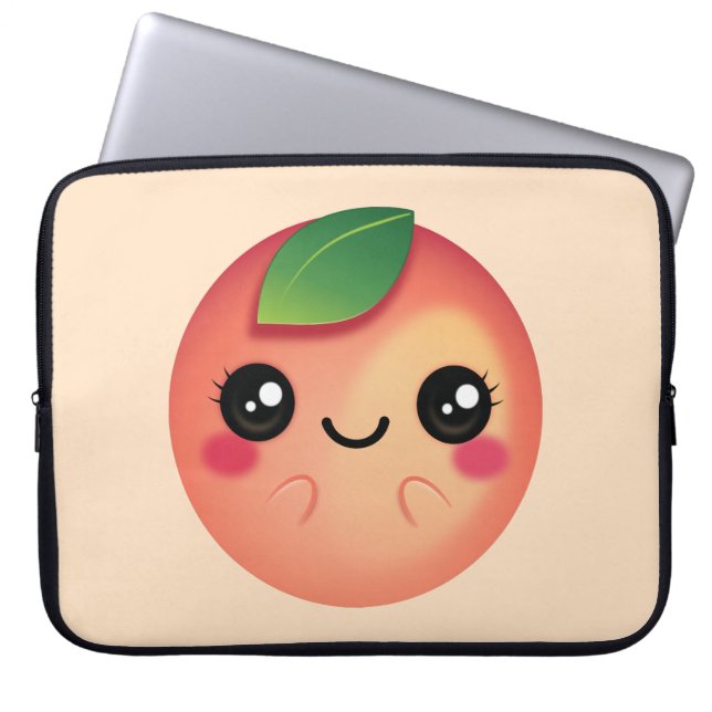 Housse Pour Ordinateur Portable Kawaii Peach (Devant)
