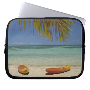 Housse Pour Ordinateur Portable Kayaks sur la plage, Plantation Island Resort