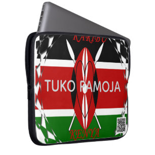 Housse Pour Ordinateur Portable Kenya Patrimoine Tuko Pamoja En tirant ensemble la