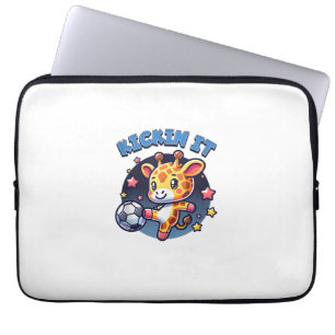 Housse Pour Ordinateur Portable Kickin It Soccer Joueur Giraffe Ball Filles Garçon