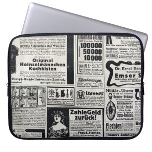Housse Pour Ordinateur Portable Kiev historique : Illustration d'un journal de 191