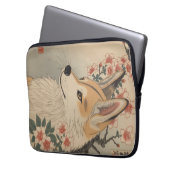 Housse Pour Ordinateur Portable Kitsune & cherry blossom (devant gauche)