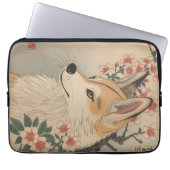 Housse Pour Ordinateur Portable Kitsune & cherry blossom (Devant)