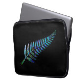 HOUSSE POUR ORDINATEUR PORTABLE KIWI NEW ZEALAND FERN PAUA (devant gauche)