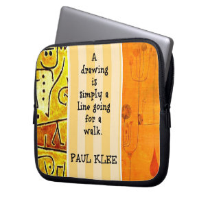 Housse Pour Ordinateur Portable Klee - Citation et peintures