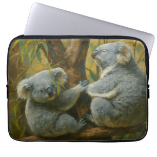 Housse Pour Ordinateur Portable Koala Companions - Paire réaliste de faune