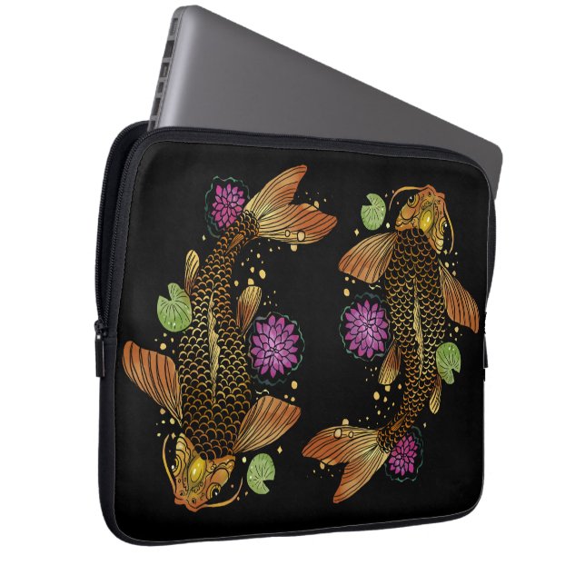 Housse Pour Ordinateur Portable Koi Fish (Devant droit)