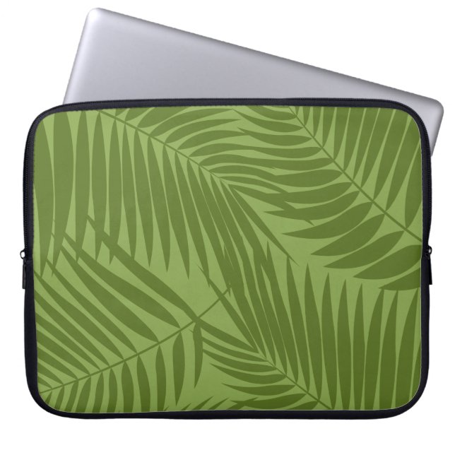 Housse Pour Ordinateur Portable Kona Palms Hawaiian Leaf Tropical (Devant)