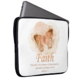 Housse Pour Ordinateur Portable La Bible chrétienne des femmes Verse Papillon : Fo (Devant droit)