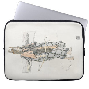 Housse Pour Ordinateur Portable La Chasse (par Ann Macbeth)