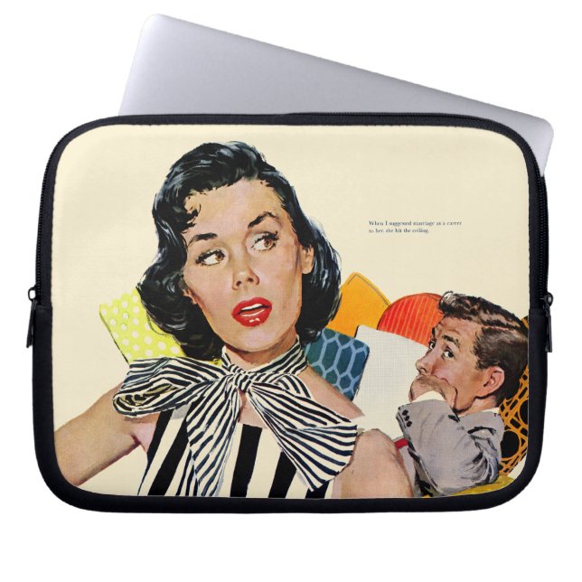 Housse Pour Ordinateur Portable La Dame A Été Insultée (Devant)