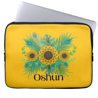 Housse Pour Ordinateur Portable La déesse d'Oshun Tournesols