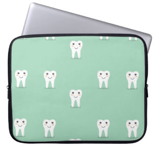 Housse Pour Ordinateur Portable La dent heureuse de Kawaii