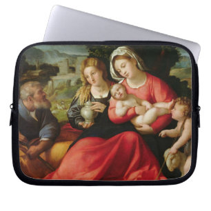 Housse Pour Ordinateur Portable La famille sainte, c.1508-12 (huile sur la toile)