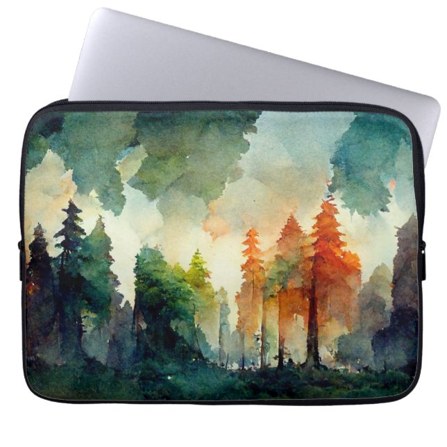 Housse Pour Ordinateur Portable La forêt (nature) (Devant)