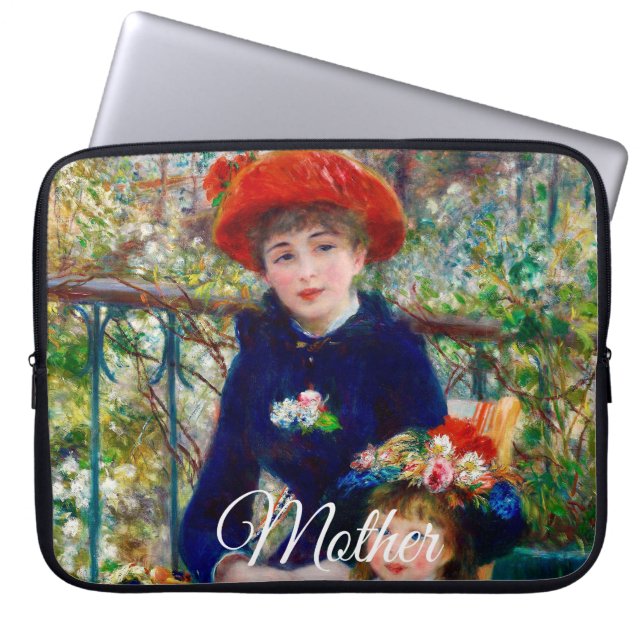 Housse Pour Ordinateur Portable La mère et l'enfant de Renoir  (Devant)