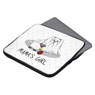 Housse Pour Ordinateur Portable La mignonne fille de maman #2 chien maltais pour l